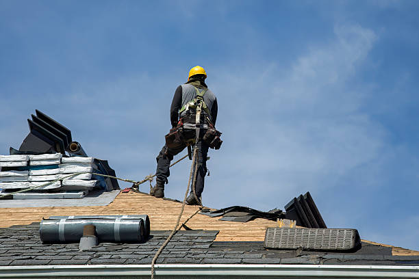 Professional Roofing technician working in New Park, PA